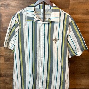 Disney Multicolor Striped Button Down Shirt